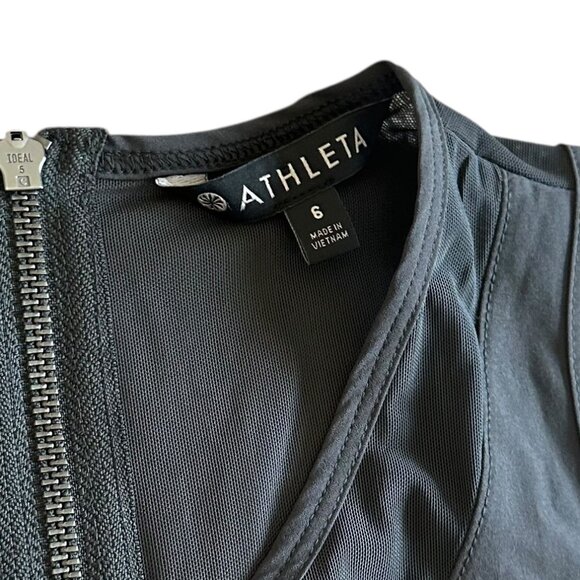 Athleta Hillside Mesh Back Jumpsuit Sleeveless Stretch Jogger Size 6 Women's - Picture 12 of 12